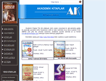 Tablet Screenshot of akademikkitaplar.com